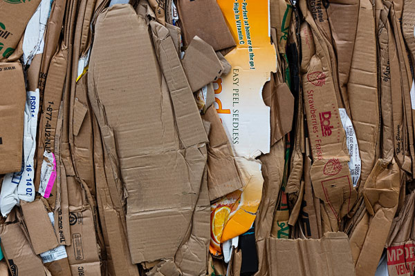 Cardboard smashed together | Recycling Services